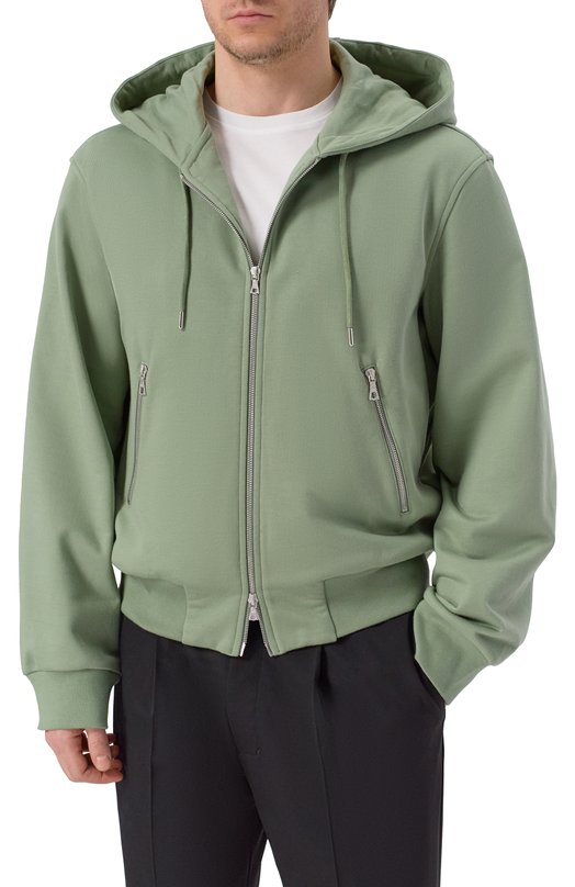Хлопковая толстовка Dries Van Noten 021138/3611 Зелёный  021138/3611 Фото 3