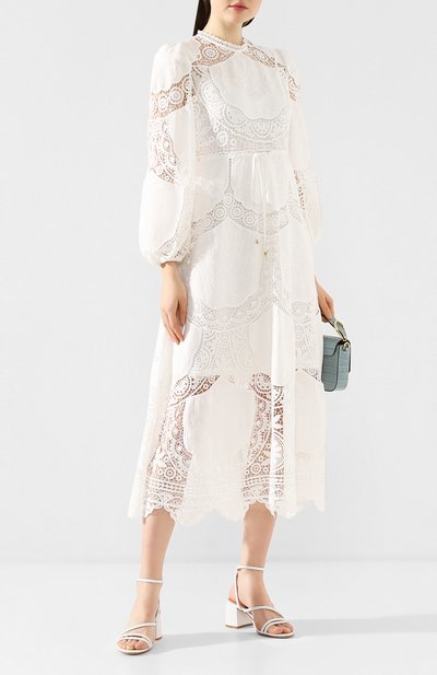 Платье из смеси льна и хлопка ZIMMERMANN, арт. 7108DB0N, фото 2