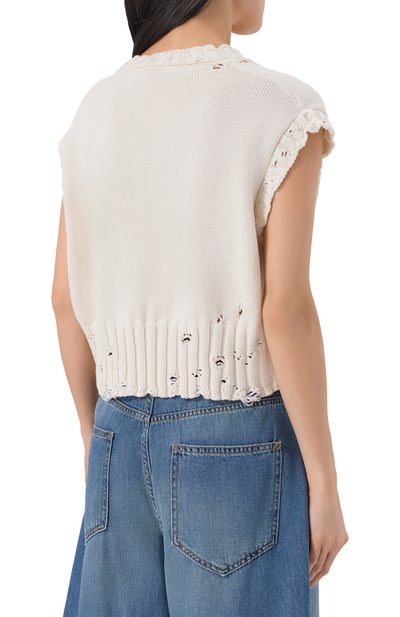 Хлопковый жилет MARNI, арт. CVMD0088A0/UFC652, фото 4