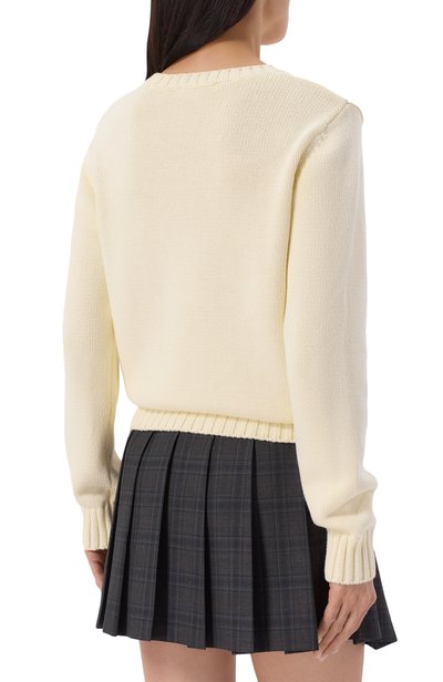 Хлопковый свитер SPORTY AND RICH, арт. WS065712243WH37, фото 4