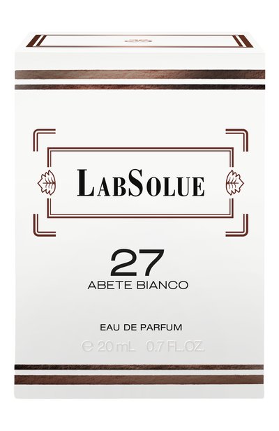Парфюмерная вода 27 abete bianco (20ml) LABSOLUE, арт. 8011530970338, фото 2
