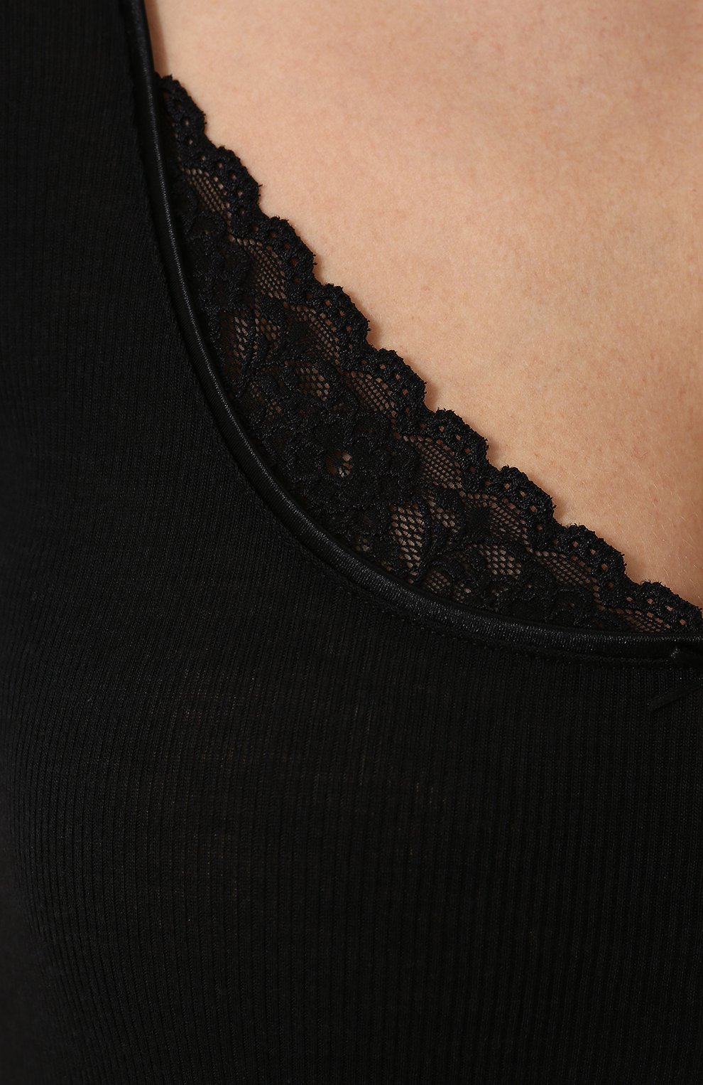 Облегающая футболка с кружевной отделкой MEY, арт. 66810, фото 4