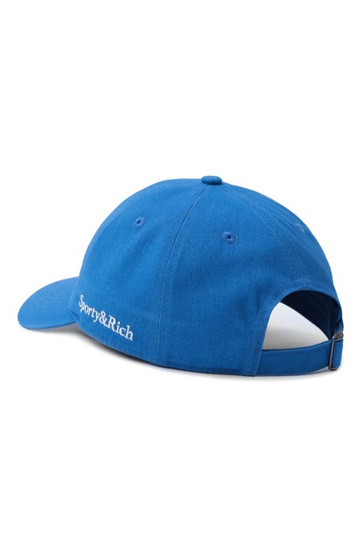 Хлопковая бейсболка Sporty and Rich AC040622006BL67 Синий  AC040622006BL67 Фото 3