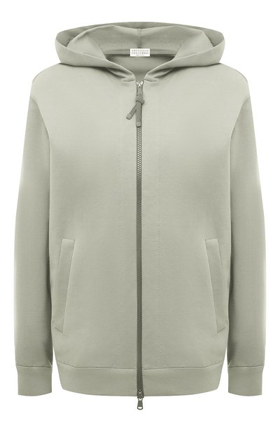 Женский хлопковая толстовка BRUNELLO CUCINELLI, арт. MH827B1190