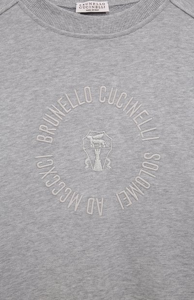 Хлопковый свитшот BRUNELLO CUCINELLI, арт. BN05NE871B, фото 3