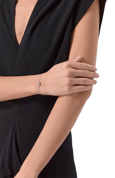 Браслет wave base с горным хрусталем MOONKA серебряного цвета по цене 13900 руб., арт. wav-br-crs, фото 2 Браслет wave base с горным хрусталем MOONKA, арт. wav-br-crs, фото 2