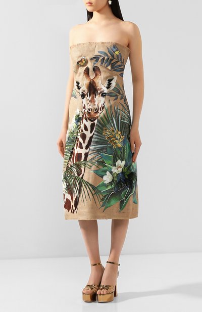 Льняное платье DOLCE & GABBANA, арт. F6J0PT/FP4LU, фото 3