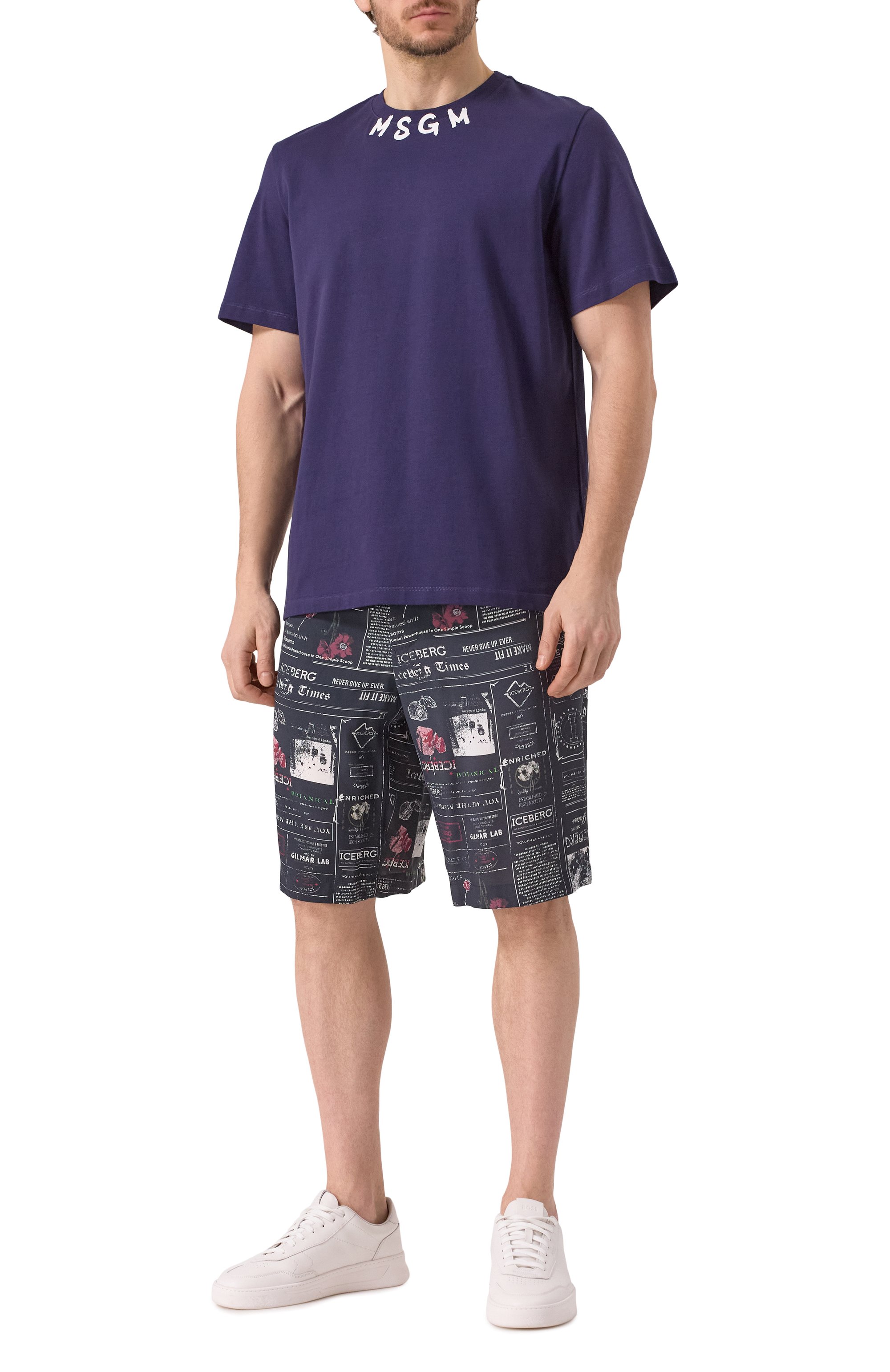 Хлопковая футболка MSGM, арт. 3840MM102/257002, фото 2