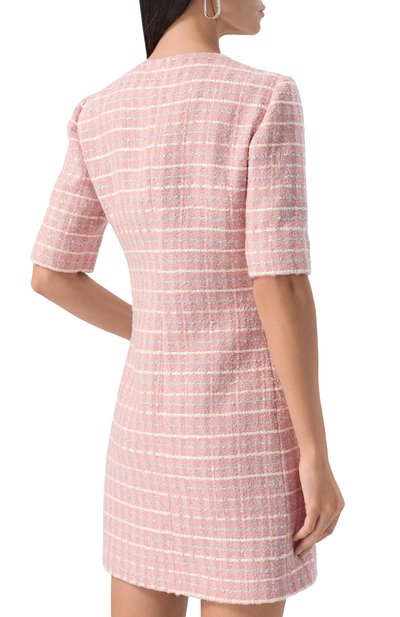Твидовое платье MVST светло-розового цвета по цене 259500 руб., арт. H171/3056, фото 4 Твидовое платье MVST, арт. H171/3056, фото 4