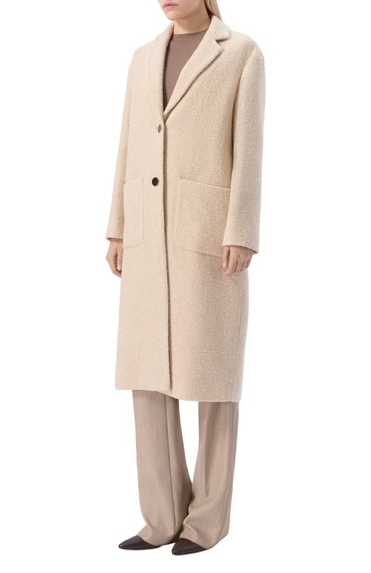Пальто из кашемира и шелка Agnona TL0804E/U7055E Кремовый  TL0804E/U7055E Фото 3