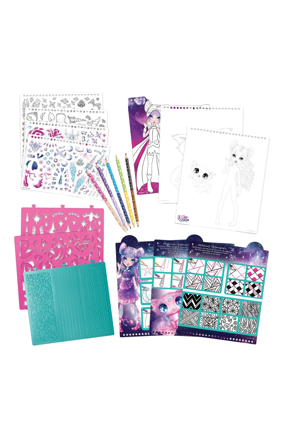 Набор для раскрашивания неоновый скетчбук nebulia PAREMO, арт. 11101_NSDA, фото 2