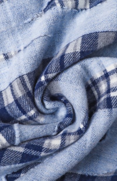 Шерстяной шарф MOSCHINO синего цвета по цене 25950 руб., арт. 50238/M5856, фото 3 Шерстяной шарф MOSCHINO, арт. 50238/M5856, фото 3