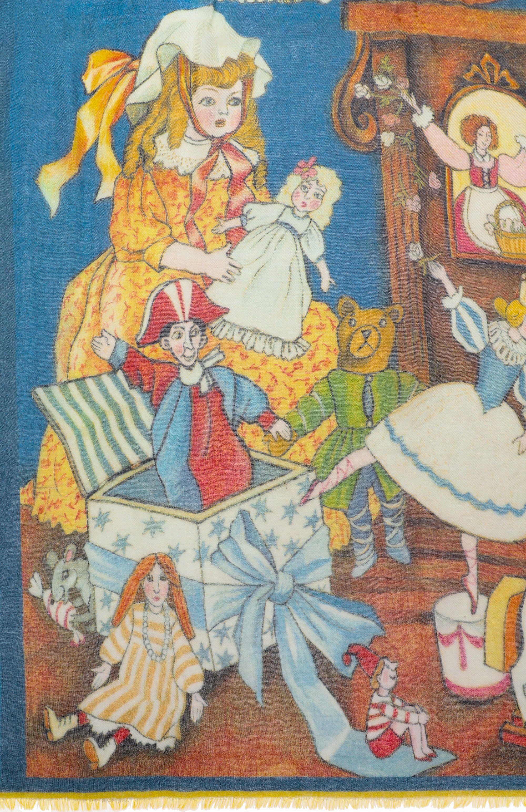 Шаль щелкунчик из кашемира и шерсти GOURJI, арт. 91264655/41114, фото 4