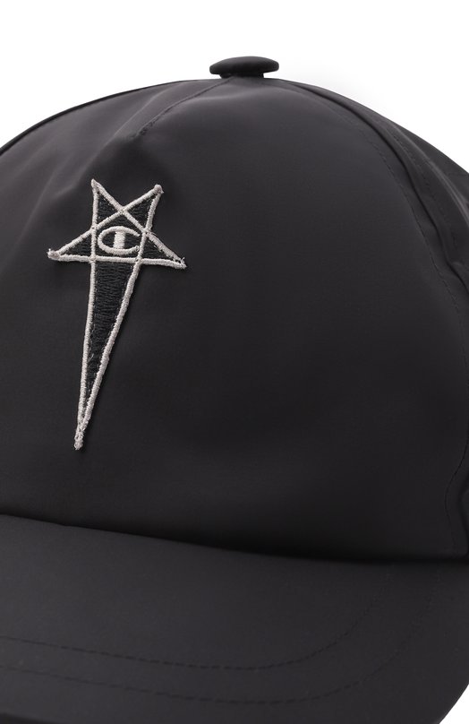 Бейсболка Rick Owens x Champion Rick Owens CM01E6201/CHNY Чёрный  CM01E6201/CHNY Фото 4