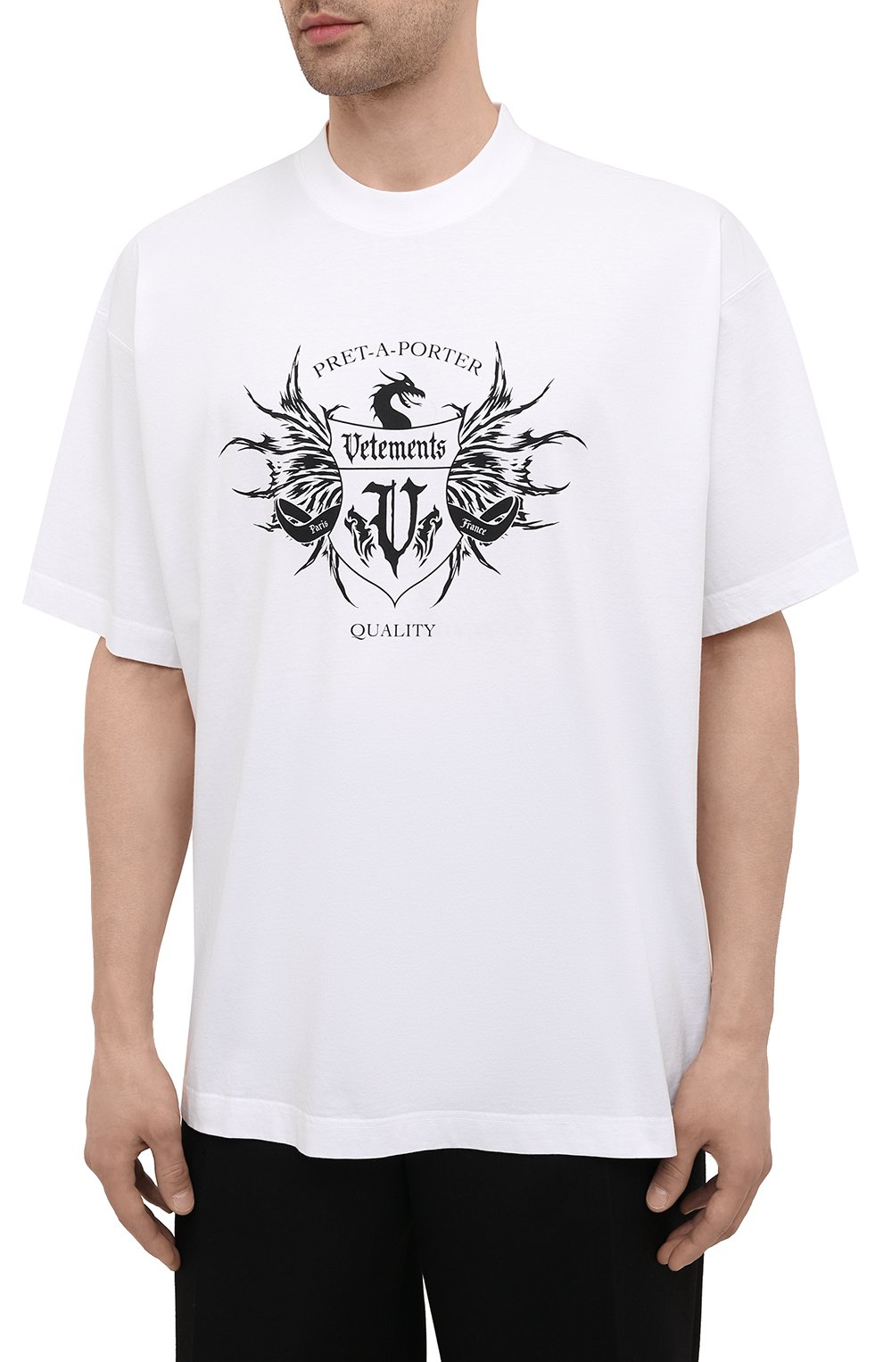 Хлопковая футболка VETEMENTS, арт. UA52TR480W 1610/M, фото 3
