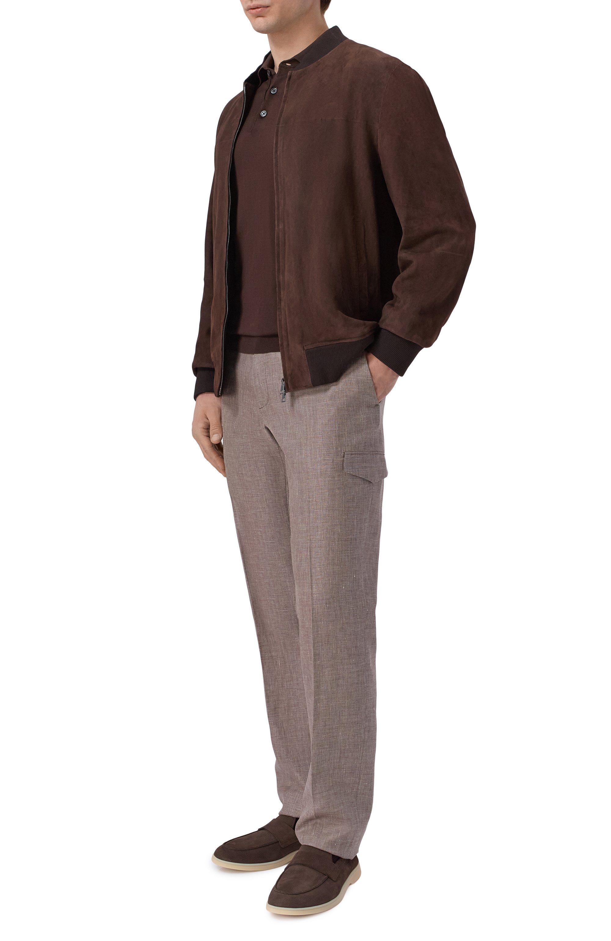 Брюки-карго изо льна и шерсти STEFANO RICCI, арт. M1T6100142/B127HA, фото 2