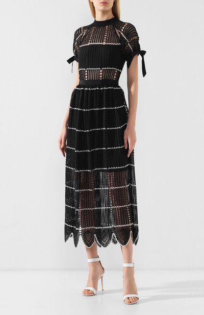 Вязаное платье-миди SELF-PORTRAIT, арт. SP20-076M, фото 3