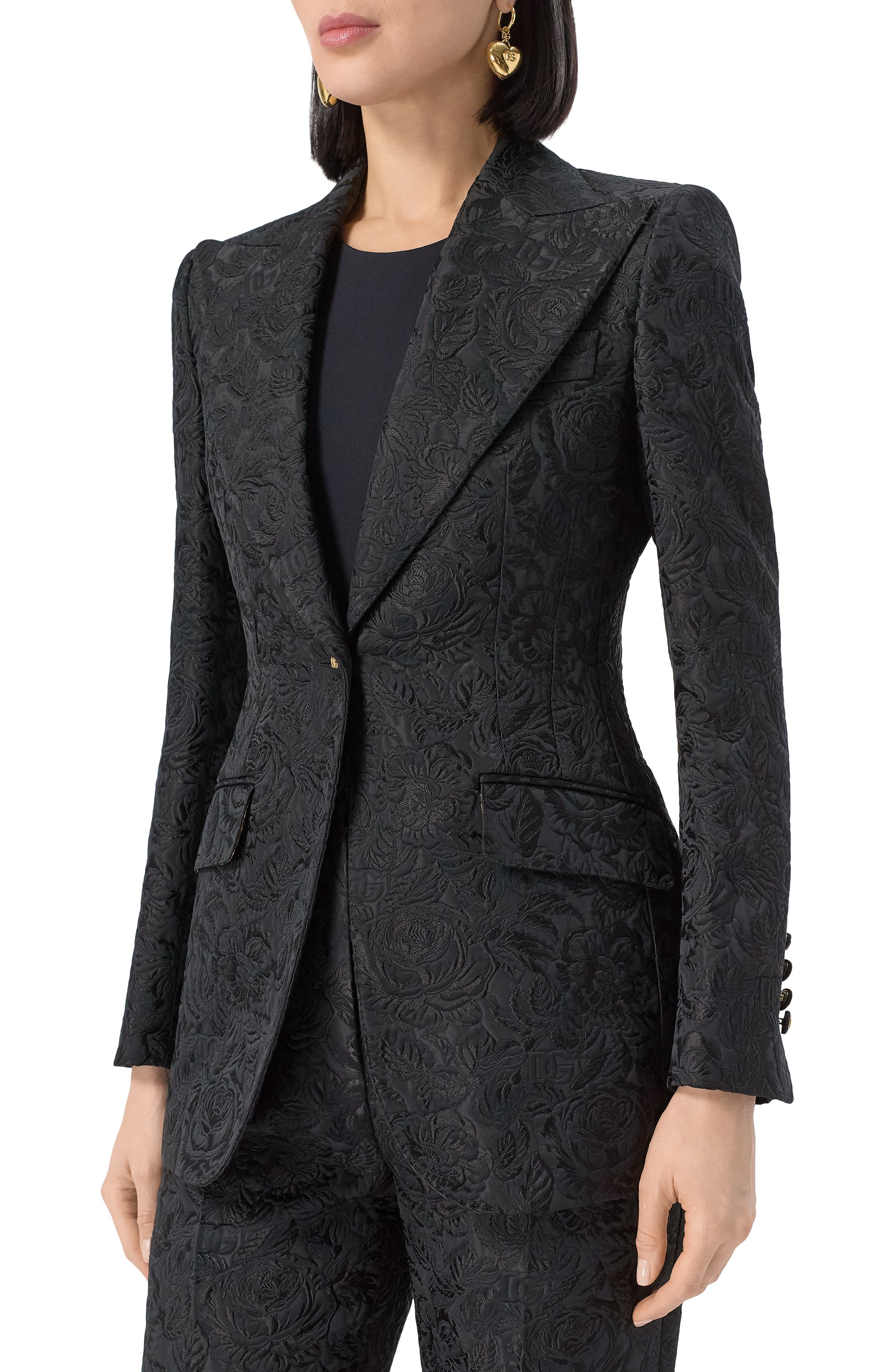 Жакет из хлопка и шелка DOLCE & GABBANA, арт. F29UCT/GDCSS, фото 3