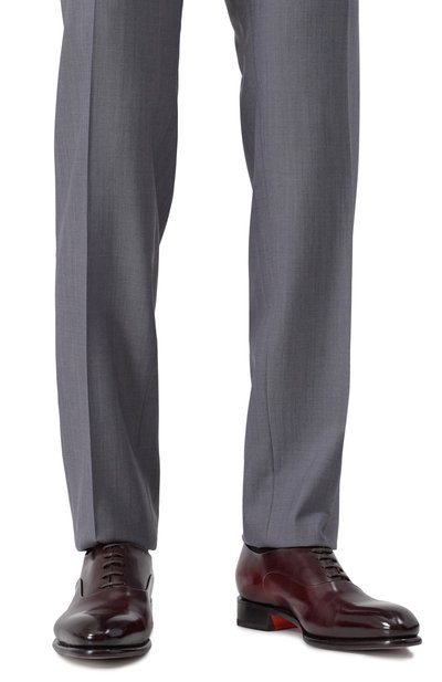 Кожаные оксфорды carter SANTONI бордового цвета по цене 113500 руб., арт. MCCG12621MC1HVSY, фото 3 Кожаные оксфорды carter SANTONI, арт. MCCG12621MC1HVSY, фото 3