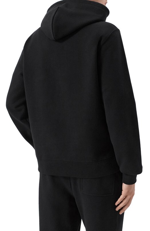 Хлопковое худи Burberry 8119021 Чёрный  8119021 Фото 4