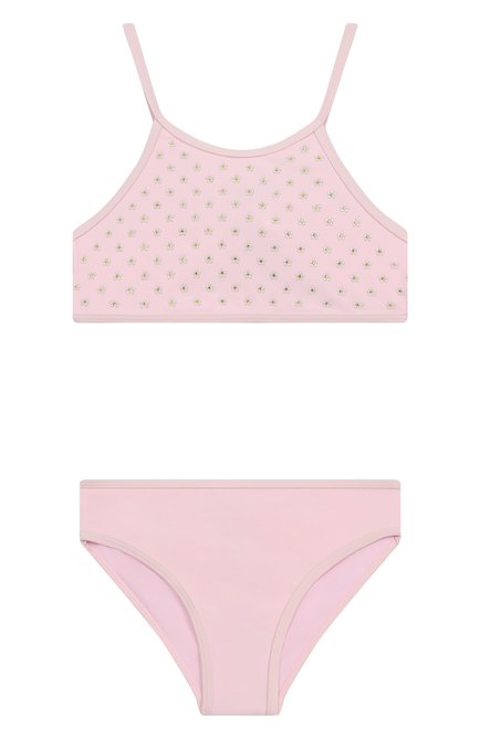 Детского раздельный купальник MARC JACOBS (THE) светло-розового цвета, арт. W60528 | Фото 1 (Материал сплава: Проставлено; Нос: Не проставлено; Материал подклада: Синтетический материал; Материал внешний: Синтетический материал)