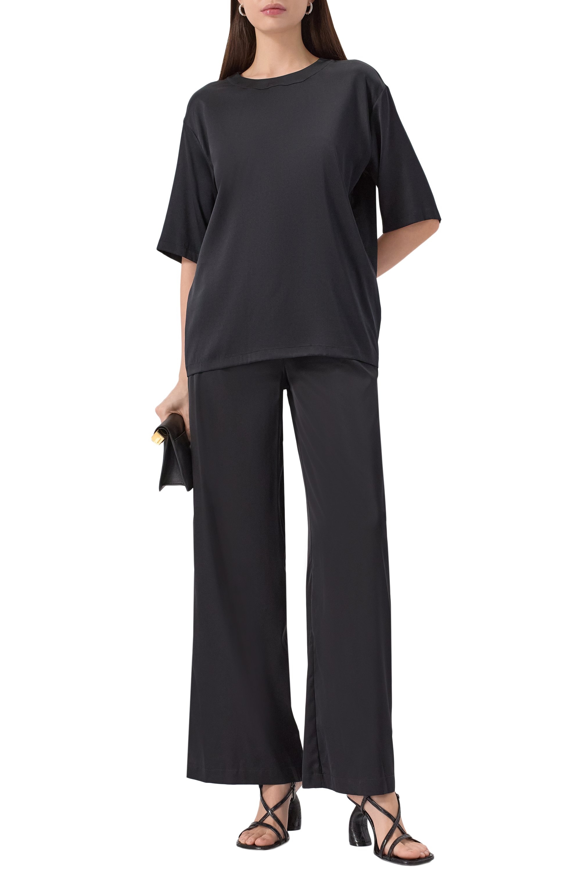 Брюки из вискозы и шелка GRAN SASSO, арт. 76263/52900, фото 2