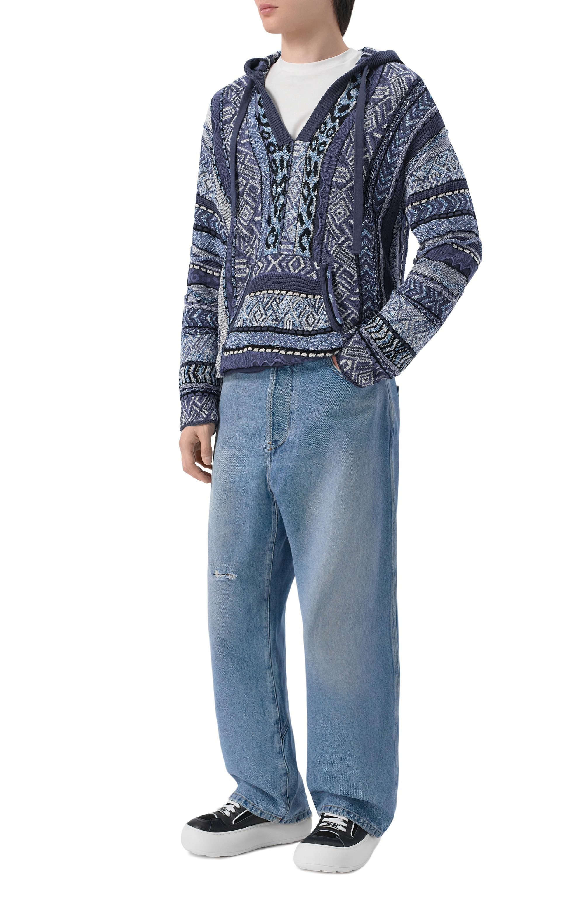 Кожаные кеды MOSCHINO, арт. MB15165G00/GH5, фото 2