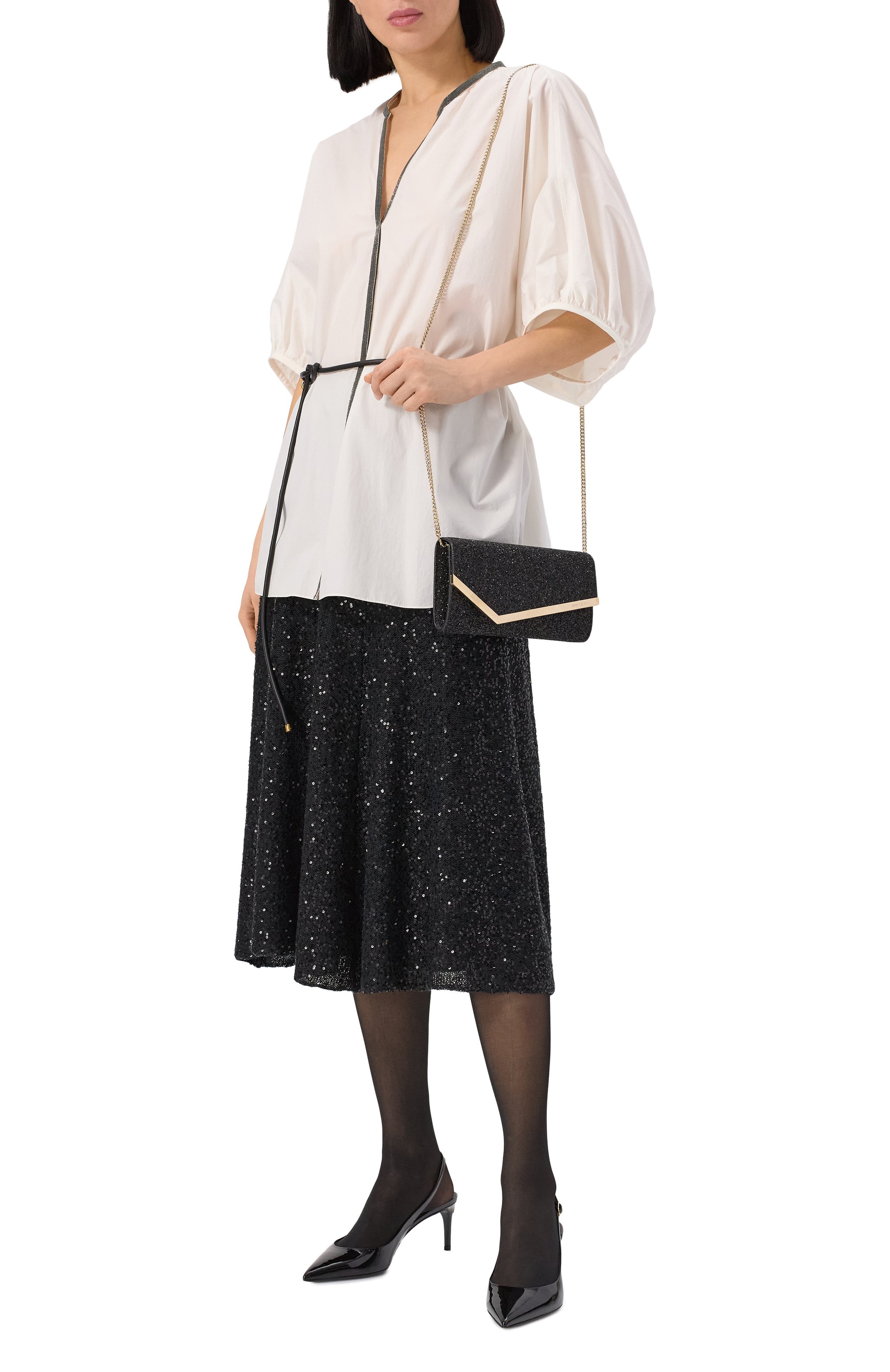 Хлопковая блузка BRUNELLO CUCINELLI, арт. M0H93HB802, фото 2