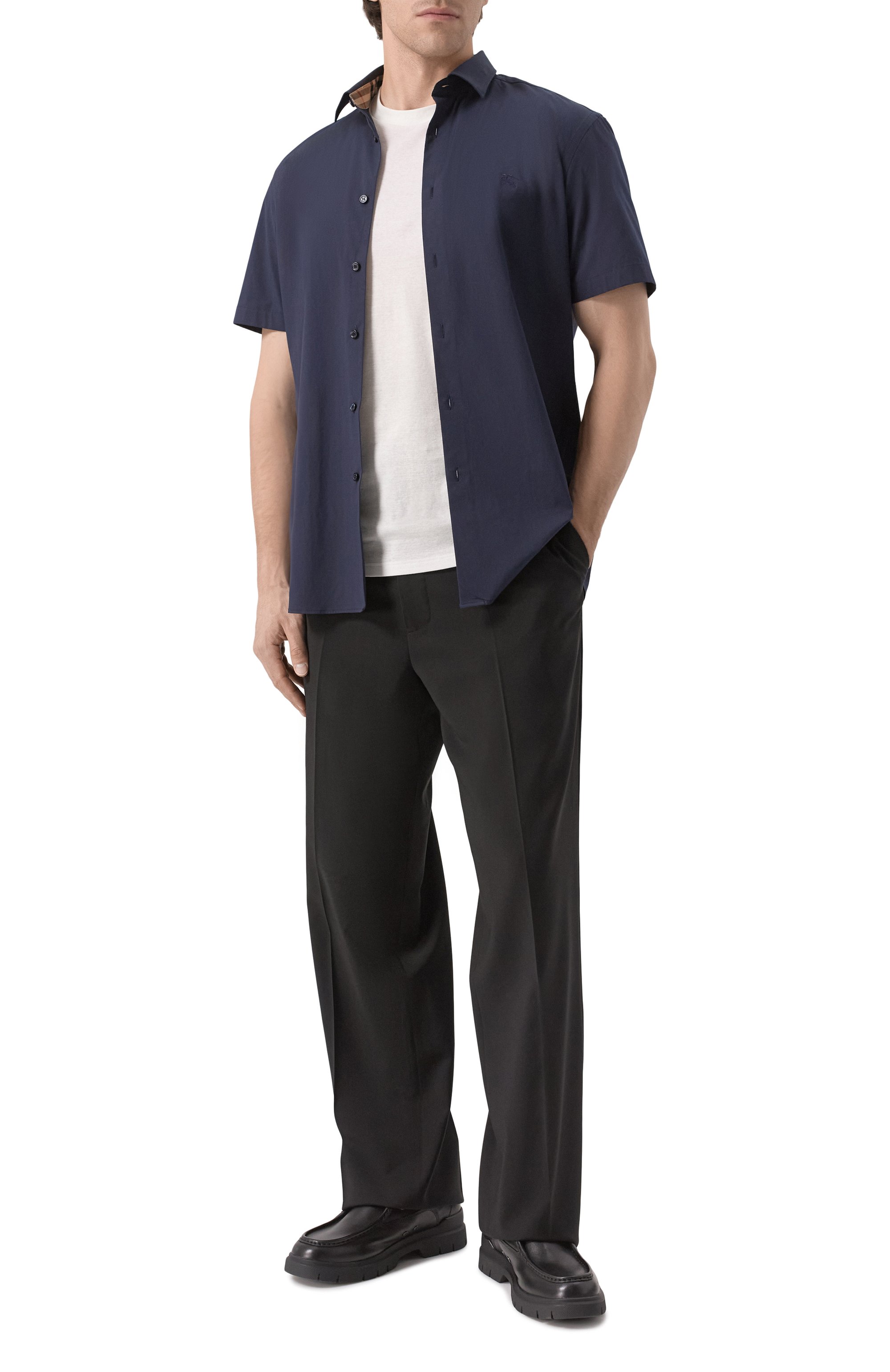 Хлопковая рубашка BURBERRY, арт. 8079595, фото 2