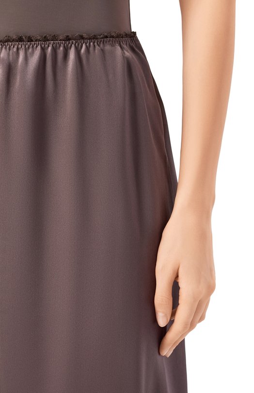 Атласная юбка Magda Butrym 346426 Серый  346426 Фото 5