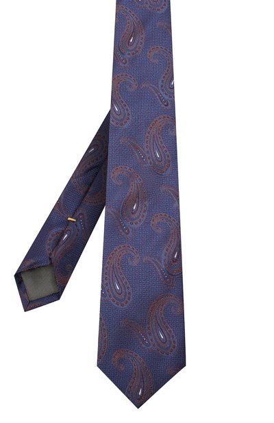 Шелковый галстук CANALI синего цвета по цене 10550 руб., арт. 18/HJ02878, фото 2 Шелковый галстук CANALI, арт. 18/HJ02878, фото 2