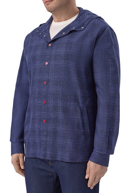 Рубашка из шерсти и льна KITON, арт. UMCMARK0630G, фото 3