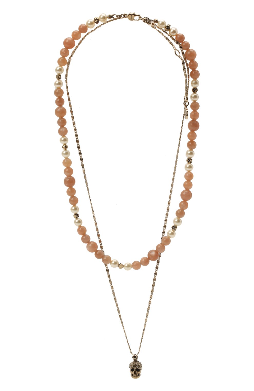 Колье ALEXANDER MCQUEEN золотого цвета по цене 72150 руб., арт. 667542/J160T, фото 1 Колье ALEXANDER MCQUEEN, арт. 667542/J160T, фото 1