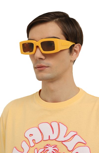 Солнцезащитные очки JACQUEMUS желтого цвета по цене 43250 руб., арт. LES LUNETTES TUPI MULTI YELL0W, фото 3 Солнцезащитные очки JACQUEMUS, арт. LES LUNETTES TUPI MULTI YELL0W, фото 3