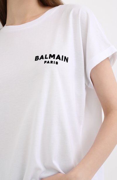 Хлопковая футболка BALMAIN, арт. UF11351/I382, фото 5