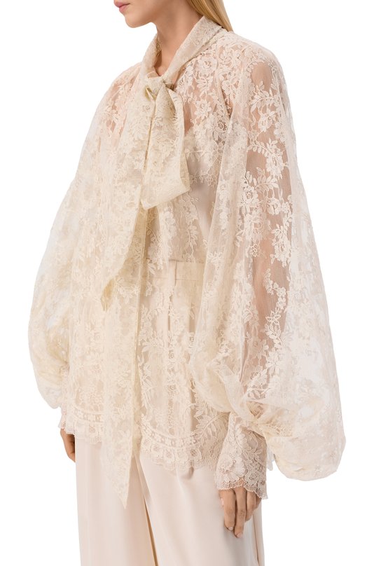 Блузка Zuhair Murad RBL26366/SIGE005 Кремовый  RBL26366/SIGE005 Фото 3