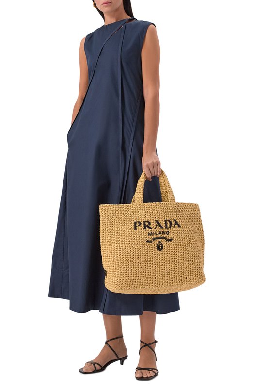 Сумка-тоут Crochet Prada 1BG392/2C2T Бежевый  1BG392/2C2T Фото 7