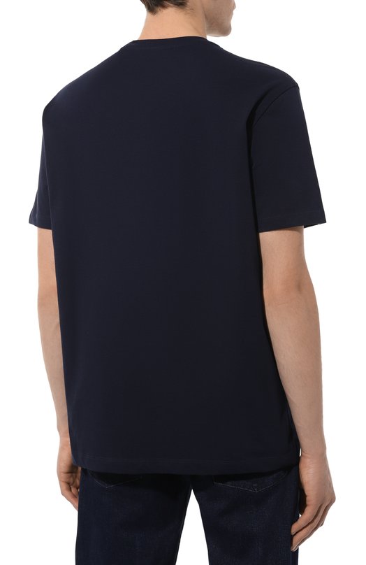 Хлопковая футболка Paul&Shark 25411088/XL Синий  25411088/XL Фото 4