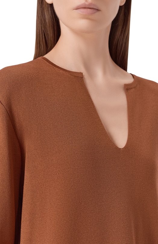 Пуловер из вискозы Gran Sasso 57214/27814 Коричневый  57214/27814 Фото 5