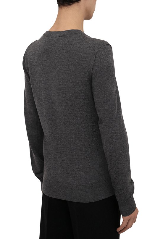 Шерстяной пуловер Brioni UMQ70L/0ZK28 Серый  UMQ70L/0ZK28 Фото 4