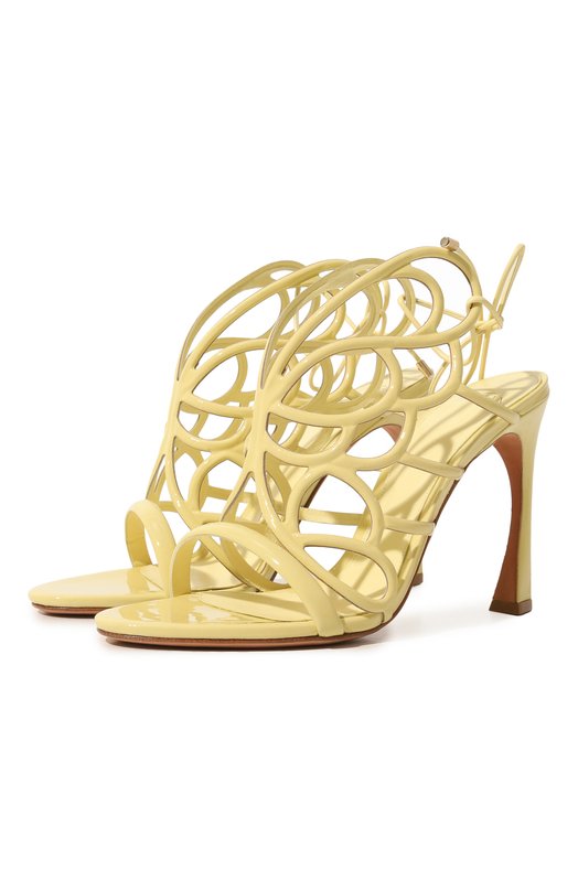 

Кожаные босоножки Alexandre Birman, Жёлтый