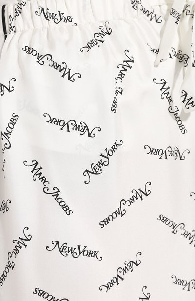 Шелковые брюки MARC JACOBS (THE) молочного цвета по цене 52750 руб., арт. M4007919, фото 5 Шелковые брюки MARC JACOBS (THE), арт. M4007919, фото 5