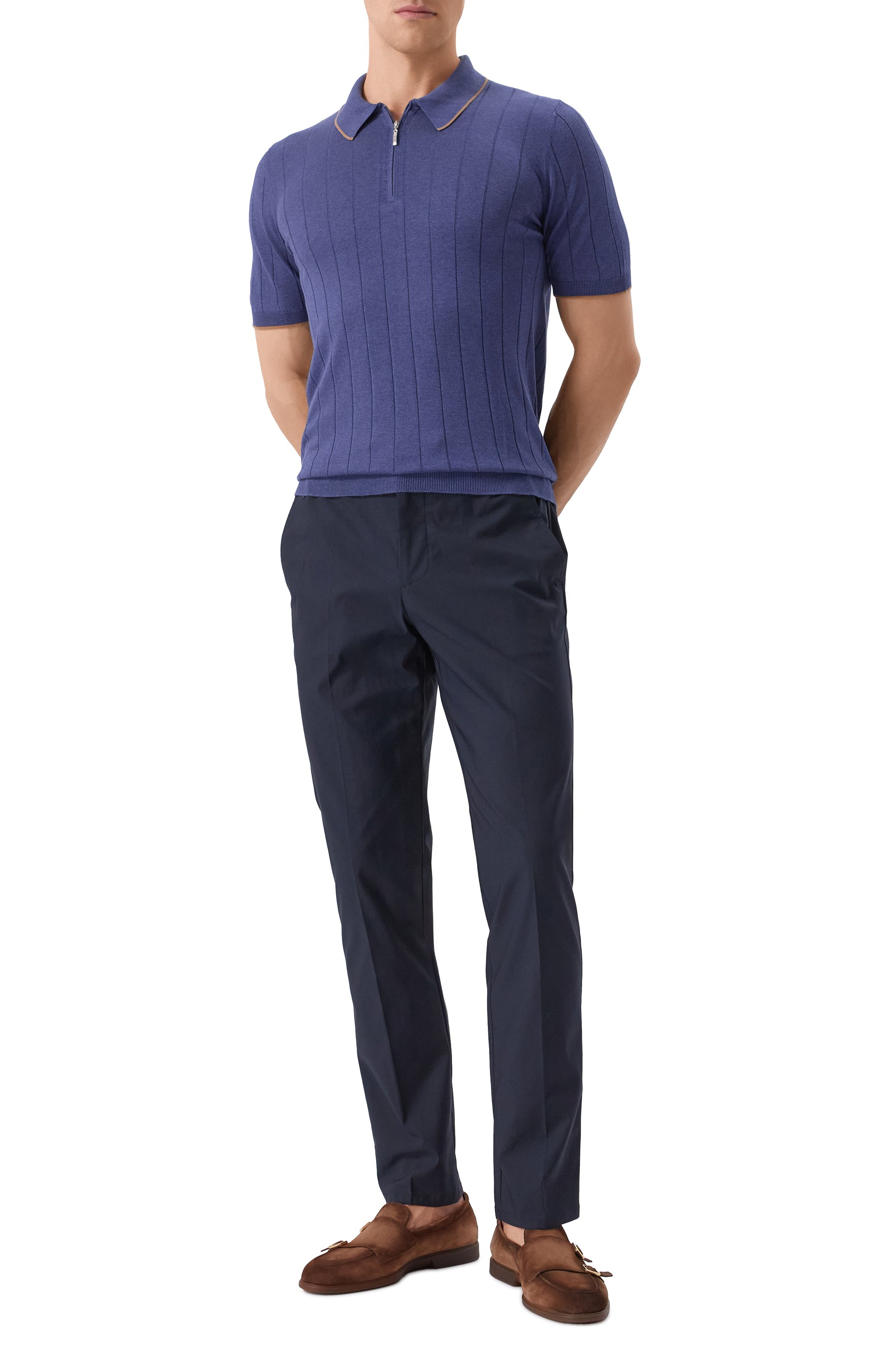 Хлопковые брюки BERWICH, арт. SPIAGGIA20/TECH01, фото 2