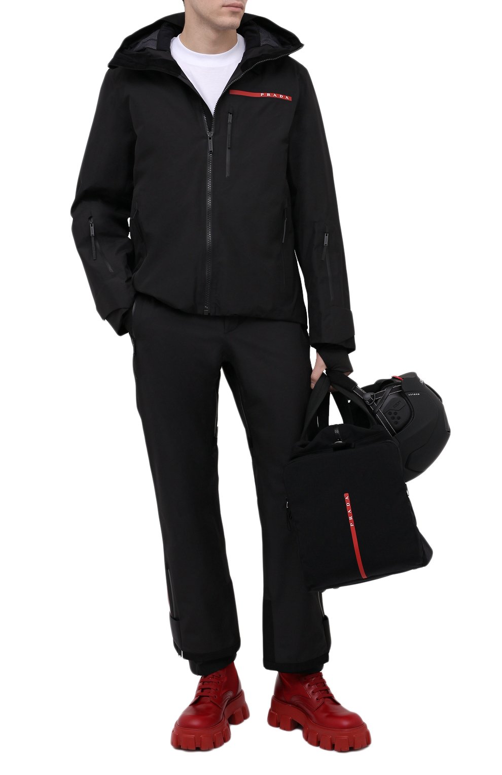 Кожаные ботинки monolith PRADA, арт. 2UE007-3LFR-F0D56-D002, фото 2