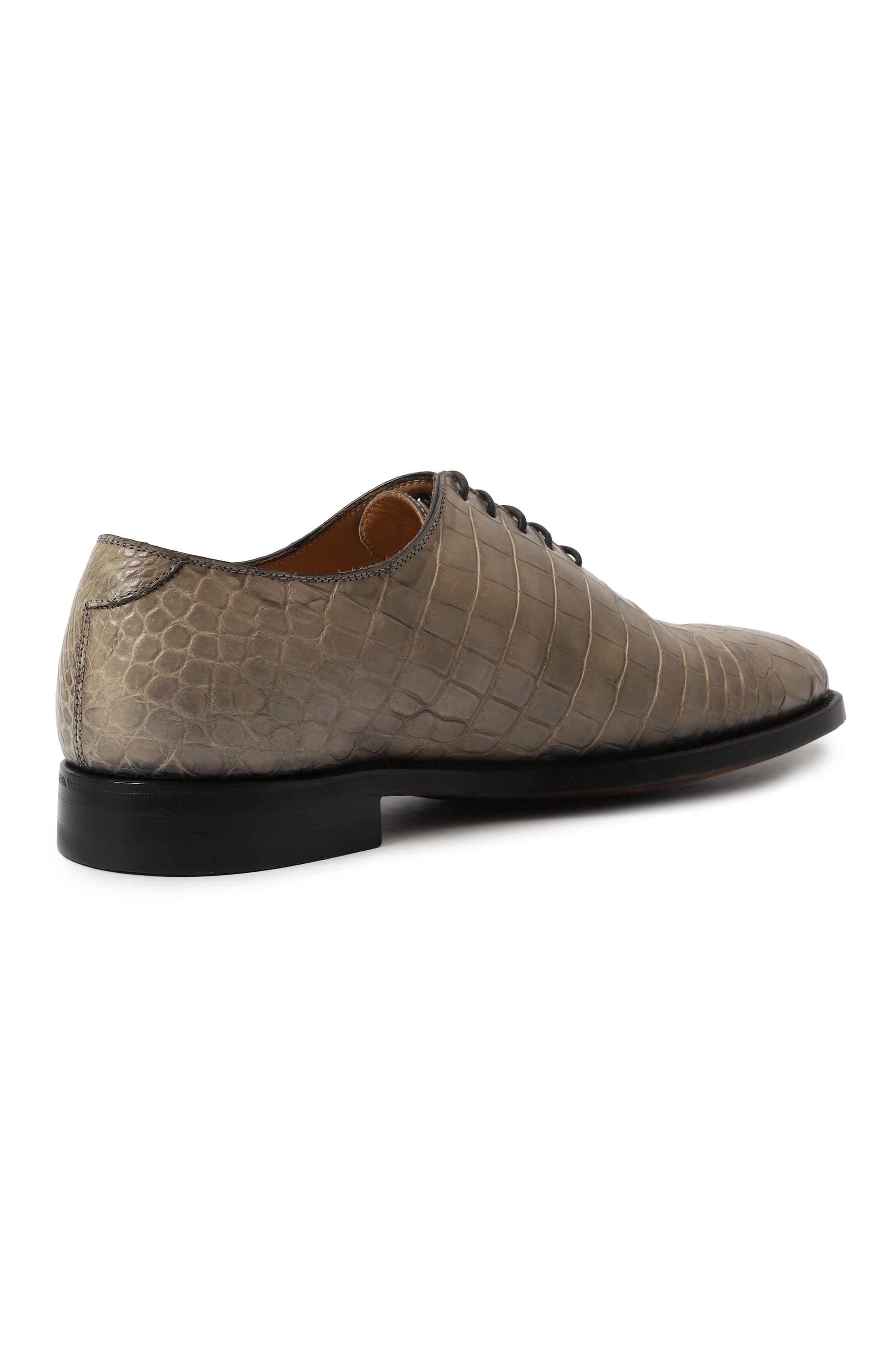 Оксфорды из кожи крокодила KITON, арт. USSCAR0/N102, фото 3