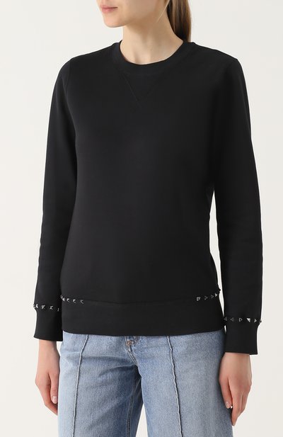 Свитшот прямого кроя с шипами VALENTINO, арт. NB3MF02A/2QL, фото 3