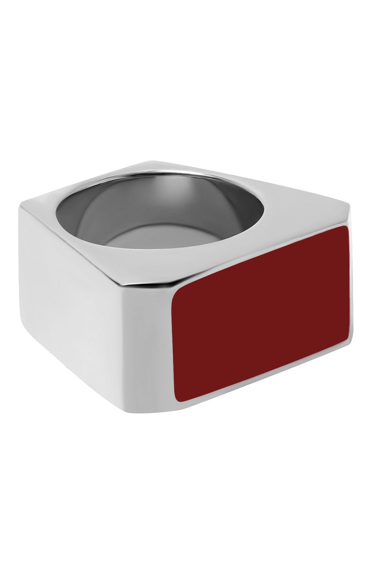 Женское кольцо SAINT LAURENT красного цвета, арт. 343202/Y1521 | Фото 1 (Региональные ограничения белый список (Axapta Mercury): Не проставлено; Нос: Не проставлено; Материал: Металл)