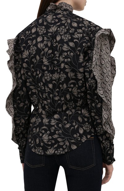Хлопковая блузка ISABEL MARANT ETOILE, арт. HT2125-21A026E/LINEYA, фото 4