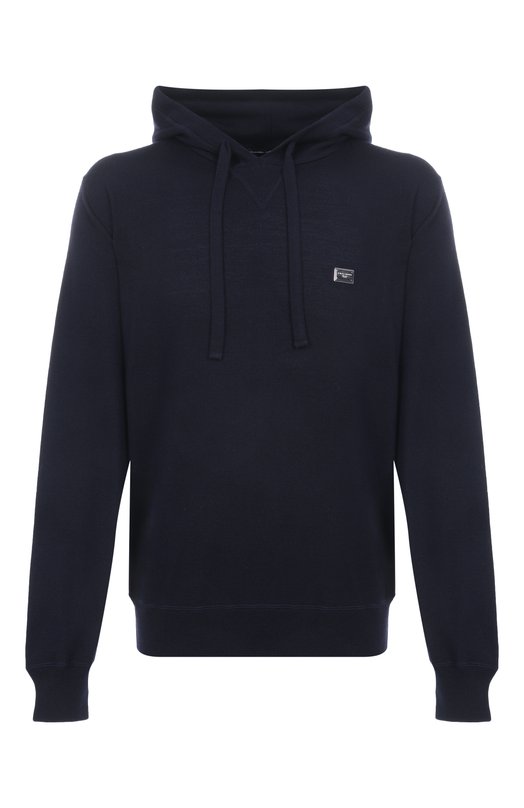 Шерстяное худи Dolce & Gabbana GXX84T/JCVXB Синий GXX84T/JCVXB