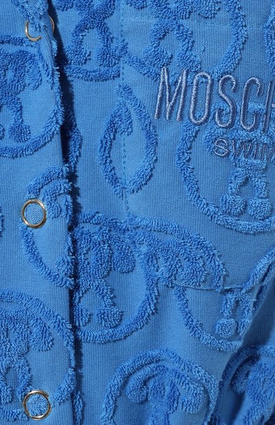 Хлопковый комбинезон MOSCHINO голубого цвета по цене 26150 руб., арт. A2607/9406, фото 5 Хлопковый комбинезон MOSCHINO, арт. A2607/9406, фото 5